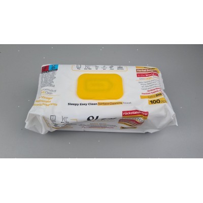 Влажная салфетка 100 шт с клапаном для уборки 
