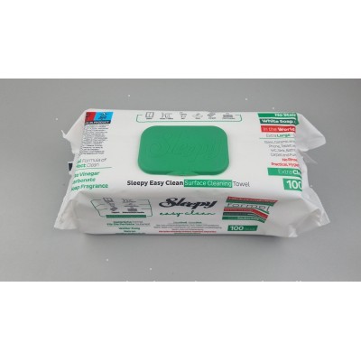 Влажная салфетка 100 шт с клапаном для уборки 