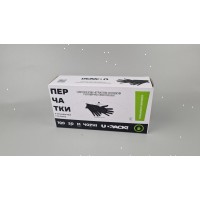 Перчатки Нитрил Черные (100шт) розмер М (3,5грм) (1 пачка)