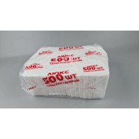 Салфетка для сервировки 500 листов белая  (1 пачка)