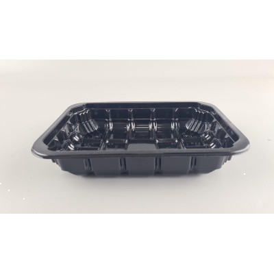 Пищевые упаковки полипропиленовая на М-3 (187х137х36) черный полимерный (50 шт)