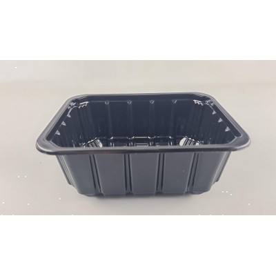 Пищевые упаковки полипропиленовая на М-3 (187х137х75) черный полимерный (50 шт)