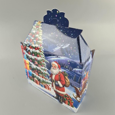 Новогодняя подарочная картонная упаковка для конфет (1000грм) №190 