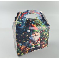 Новогодняя подарочная картонная упаковка для конфет (800грм) №208 