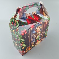 Новогодняя подарочная картонная упаковка для конфет (800грм) №211 