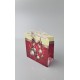 Новогодние, бумажные ,подарочные  пакеты с ручкой Чашка 16/16/8-031 (12 шт)