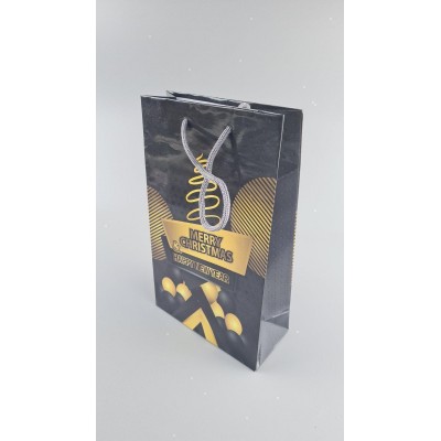 Новогодние пакеты для подарков, средний 17x26x8-037 (12 шт)