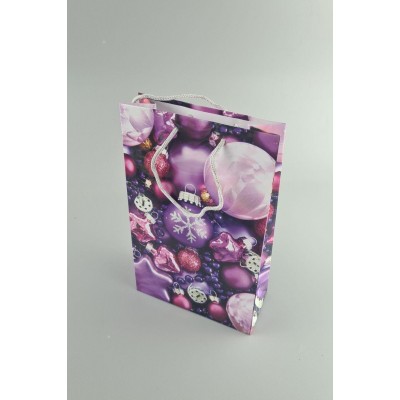 Новогодние пакеты для подарков, средний 17x26x8-034 (12 шт)