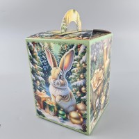 Новогодняя подарочная картонная упаковка для конфет (700грм) №216 Новогодняя подарочная картонная упаковка для конфет (700грм) №216