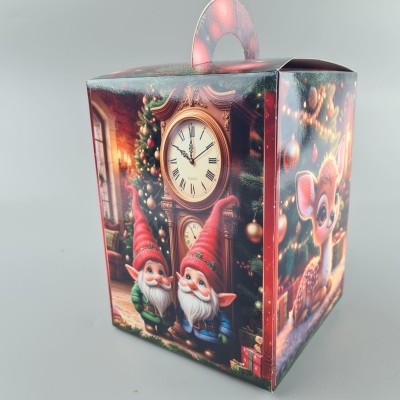 Новогодняя подарочная картонная упаковка для конфет (700грм) №218 