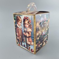 Новогодняя подарочная картонная упаковка для конфет (700грм) №219 