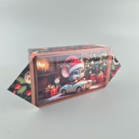 Новогодняя подарочная картонная упаковка для конфет (500грм) №238 