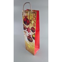 Пакет новогодний  бумажный под  бутылки-025 (12 шт)