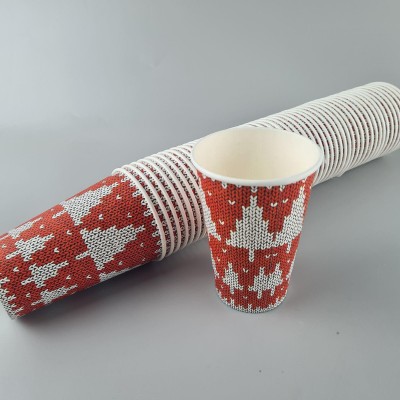 Стаканы бумажные одноразовые 340 мл НГ 