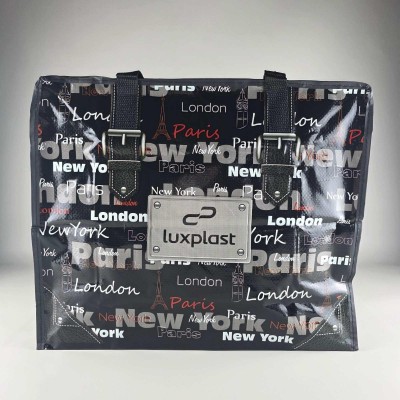 Полипропиленовая сумка хозяйственная  с цветным рисунком №2 Париж (1 шт)