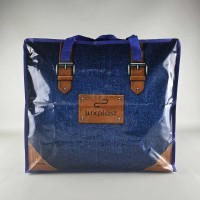 Полипропиленовая сумка хозяйственная с цветным рисунком №3 Джинс (1 шт) Полипропиленовая сумка хозяйственная с цветным рисунком №3 Джинс (1 шт)