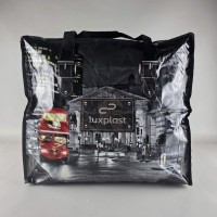 Полипропиленовая сумка хозяйственная  с цветным рисунком №3 Ночной Город (1 шт)