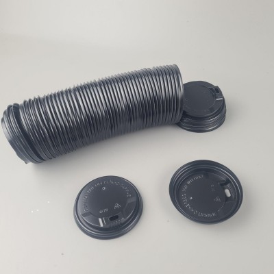 Крышка под стакан бумажный. Ф79 (гар) черная ДИФЛОН (50 шт) Крышка под стакан бумажный. Ф79 (гар) черная ДИФЛОН (50 шт)