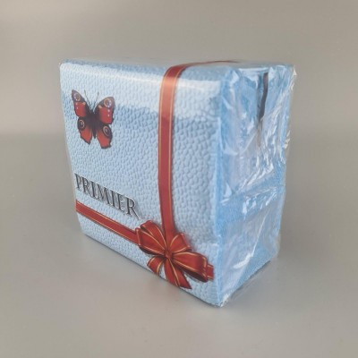 Одноразовая Cалфетка 50лист Премьер 2-ух слойные синяя 33х33 (1 пачка) Одноразовая Cалфетка 50лист Премьер 2-ух слойные синяя 33х33 (1 пачка)