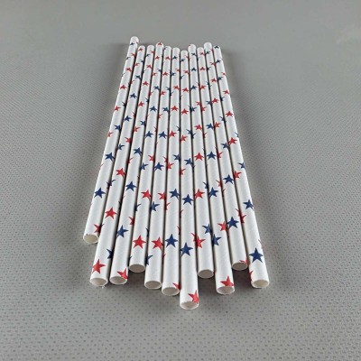 Соломка трубочка бумажная Ø 5 мм 20 см 