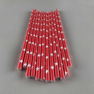 Соломка трубочка бумажная Ø 5 мм 20 см 