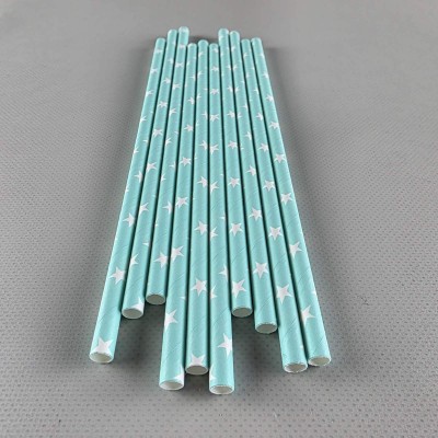 Соломка трубочка бумажная Ø 5 мм 20 см 