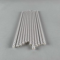 Соломка трубочка бумажная Ø 5 мм 20 см 