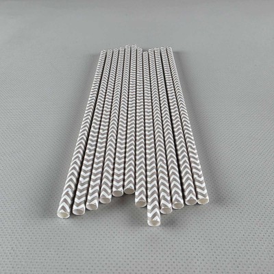 Соломка трубочка бумажная Ø 5 мм 20 см 