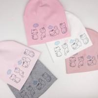 Детские шапки двойные. Размеры 2-6 лет