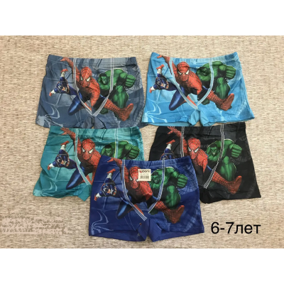 Трусы на мальчика бамбук размеры на 2-3, 6-7 лет, человек паук