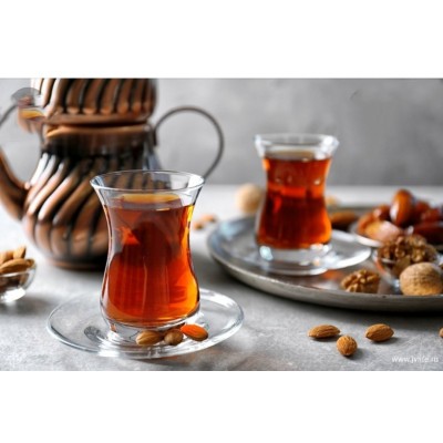 Набор турецкий чай с блюдцами (160мл) Аида