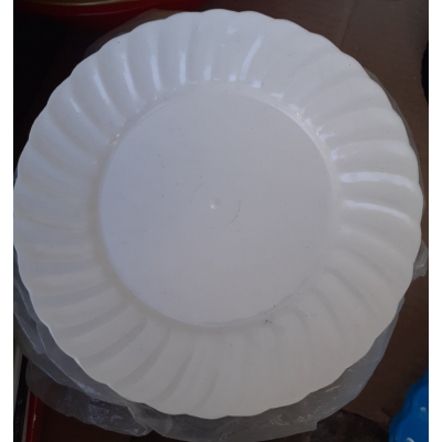 Тарелка белая диаметром 17,5 см