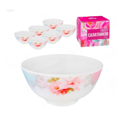 Набор салатников d11см Из стеклокерамики в подарочной упаковке 