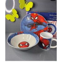 Детский керамический набор 3 предмета Человек паук