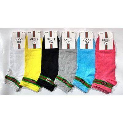 Носки женские демисезонные укороченные GUCCI, размер 36-40 Носки женские демисезонные укороченные GUCCI, размер 36-40