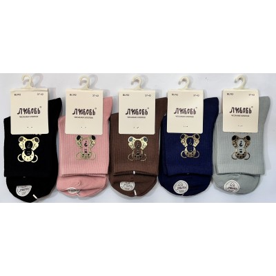 Носки женские демисезонные ЛЮБОВЬ fashion socks, размер 37-42 Носки женские демисезонные ЛЮБОВЬ fashion socks, размер 37-42