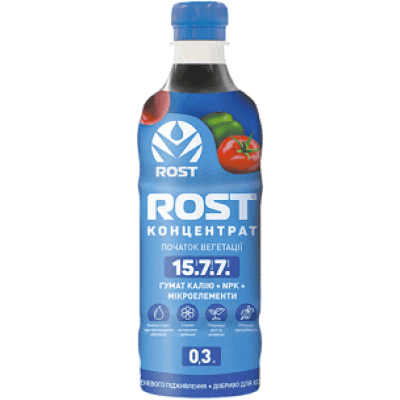 Органо-минеральное удобрение Рост-Концентрат Азотний 0,3л 15-7-10