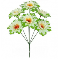 Искусственные цветы букет пушистые крокусы с подставкой , 35см