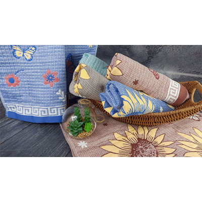 Полотенце для лица натуральный лён 93 см / 47 см