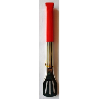 Щипцы металлические с красной ручкой, большие длинна 33.5 см