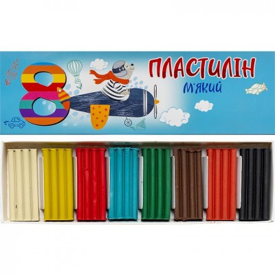 Пластилин мягкий "Jumbi" 8 цветов (114552)