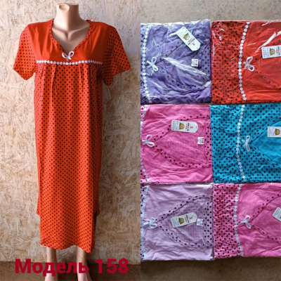 Ночная рубашка хлопок 100%, Размеры (50-60). Узбекистан