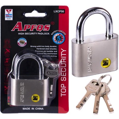 Замок навесной APFQS матовый 50мм (97739)