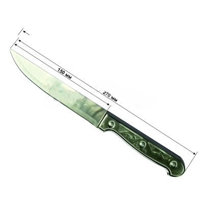 Нож кухонный "РЫБКА" №3, металлическая ручка, большой, 270 мм.