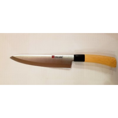 Нож широкая деревянная ручка E-10 - 33.5 см.