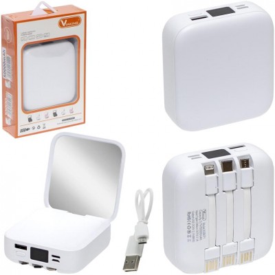 Портативное зарядное устройство с зеркальцем 071 Power Bank 50000 mAh, 114113
