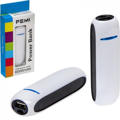 Портативное зарядное устройство 4-34-1 "Бочонок" Power Bank 2600 mAh, 114115