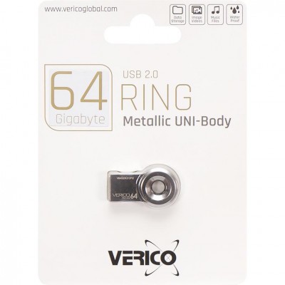 Флешка Verico USB 64Gb Ring Silver, 113607