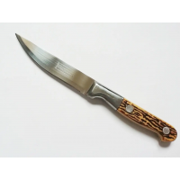 Нож кухонный костяная ручка, Хортица №4, 19,5 см/10 см