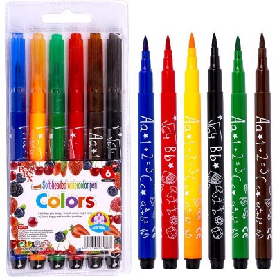 Фломастер - кисточка 6 цветов "Colors" 106932